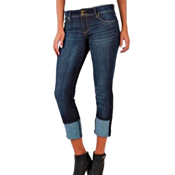 KUT From The Kloth Cameron Cuff Cropped Jeans - 6 - Picture 15 of 15